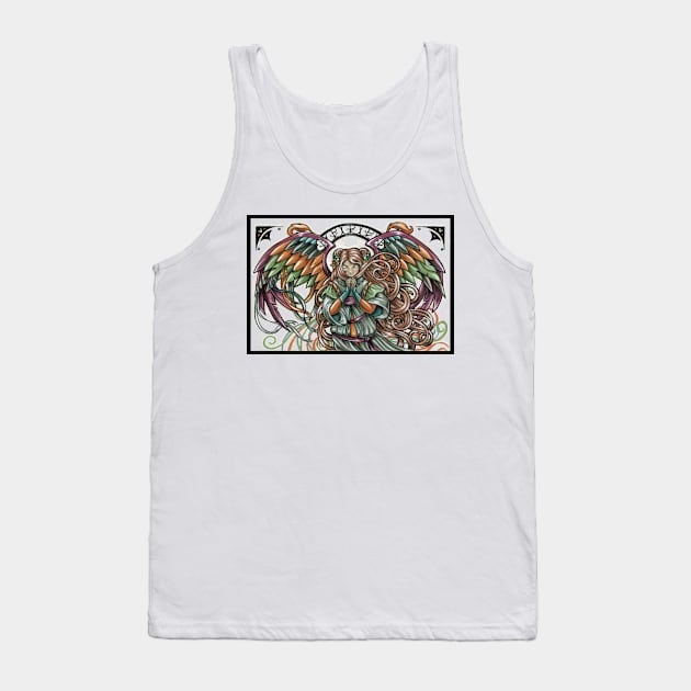 Rainbow Angel Tank Top by Nat Ewert Art